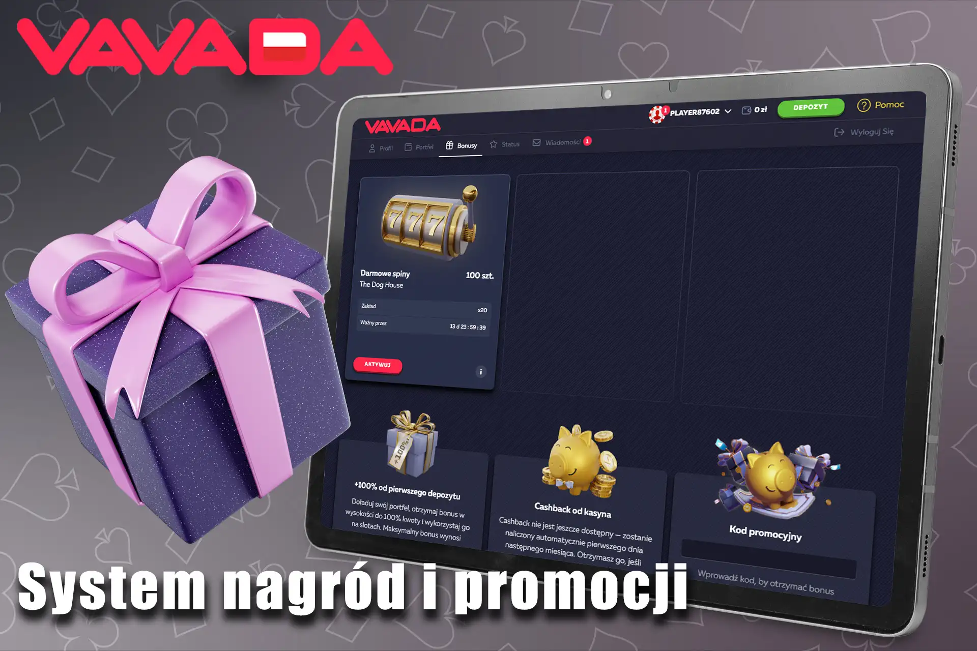 Kasyno Vavada oferuje wiele bonusów i promocji.